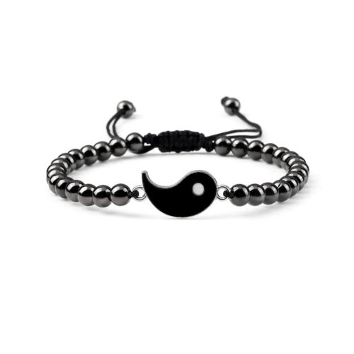 bracelet hématite yang ajustable