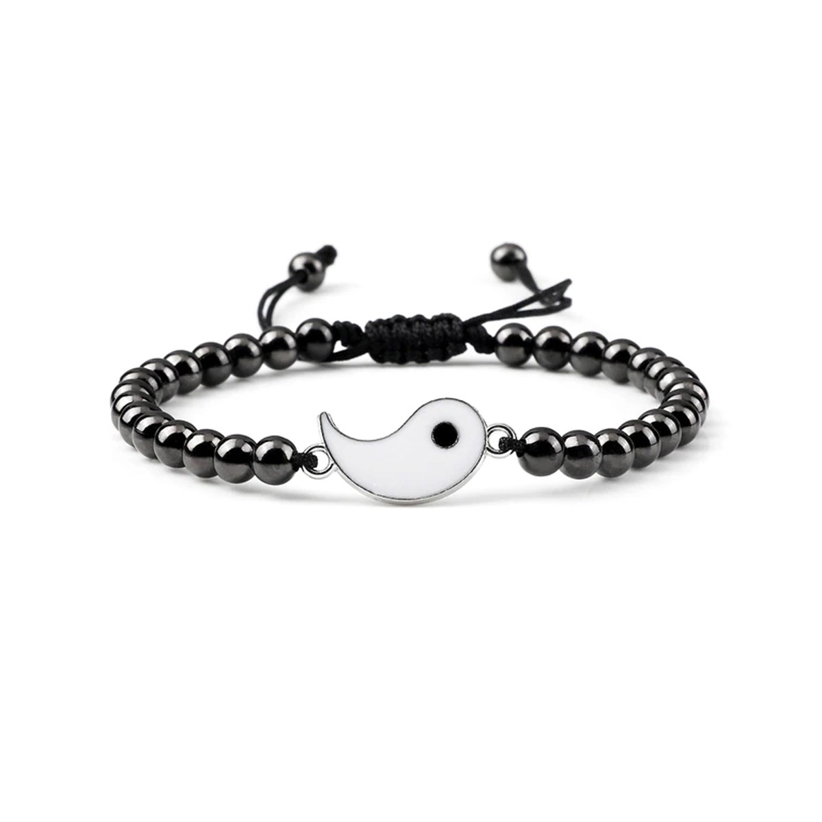 bracelet hématite yin ajustable-