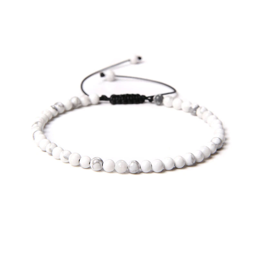 bracelet howlite pierres boules