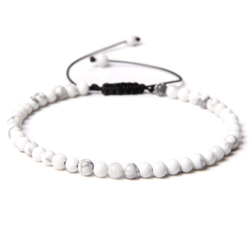 bracelet howlite pierres boules