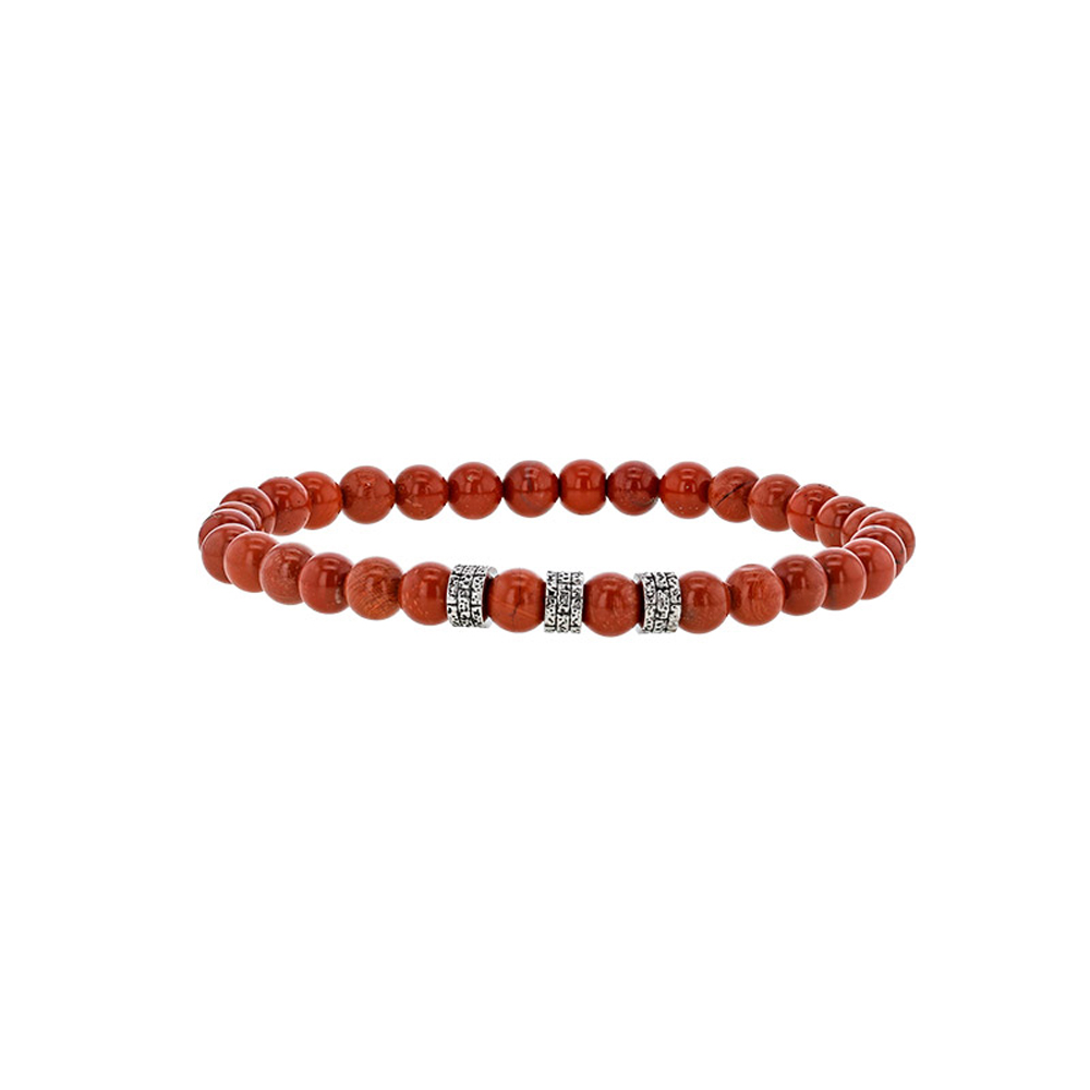 bracelet jaspe rouge