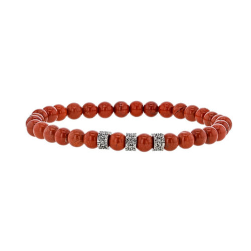 bracelet jaspe rouge