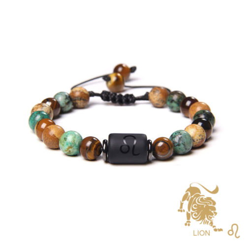 bracelet lion cordon ajustable
