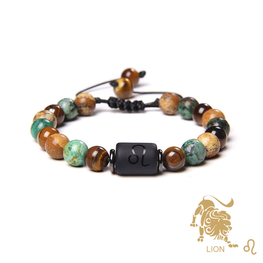 bracelet lion cordon ajustable