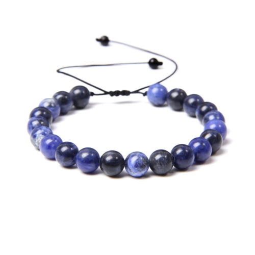 bracelet sodalite pierres boules