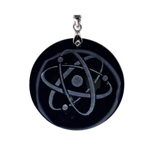 pendentif obsidienne noire quantique