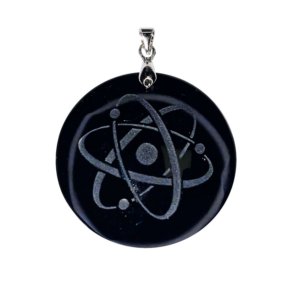pendentif obsidienne noire quantique