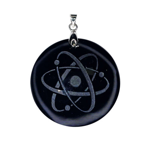 pendentif obsidienne noire quantique