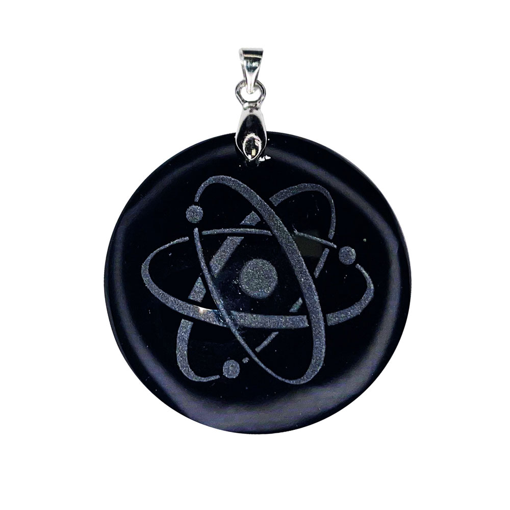 pendentif obsidienne noire quantique