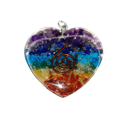 pendentif orgonite 7 chakras