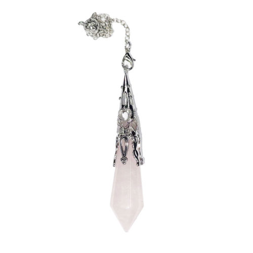 pendule quartz rose métal