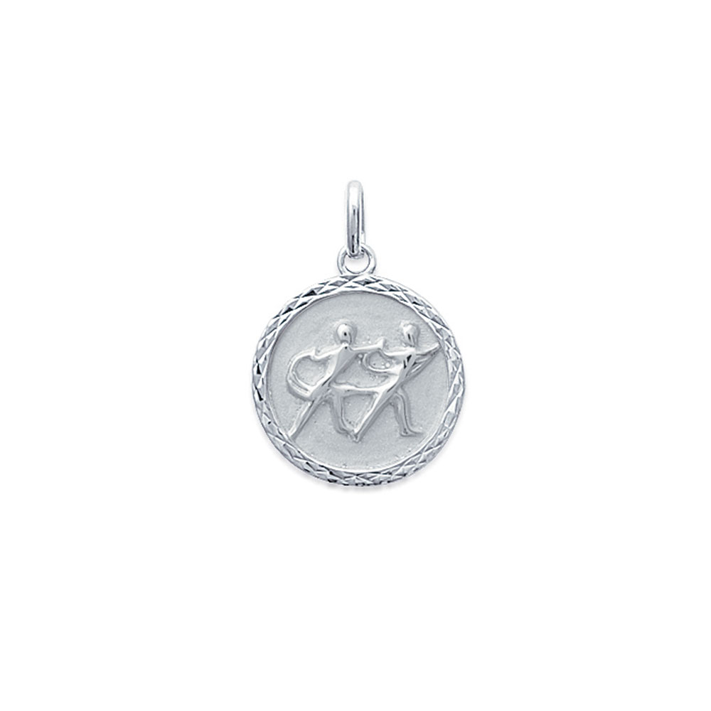 pendentif gémeaux 2argent