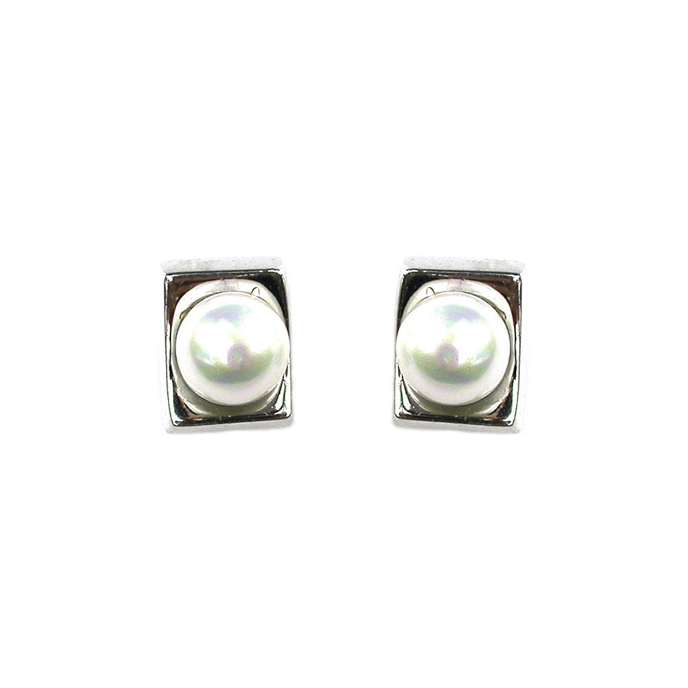 Boucles d'Oreilles en Perles de Majorque - 8 x 6 mm
