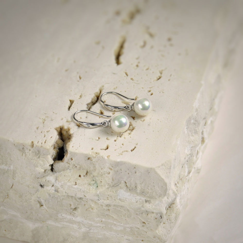 Boucles d'Oreilles en Perles de Majorque - 8 x 23 mm - Image 9