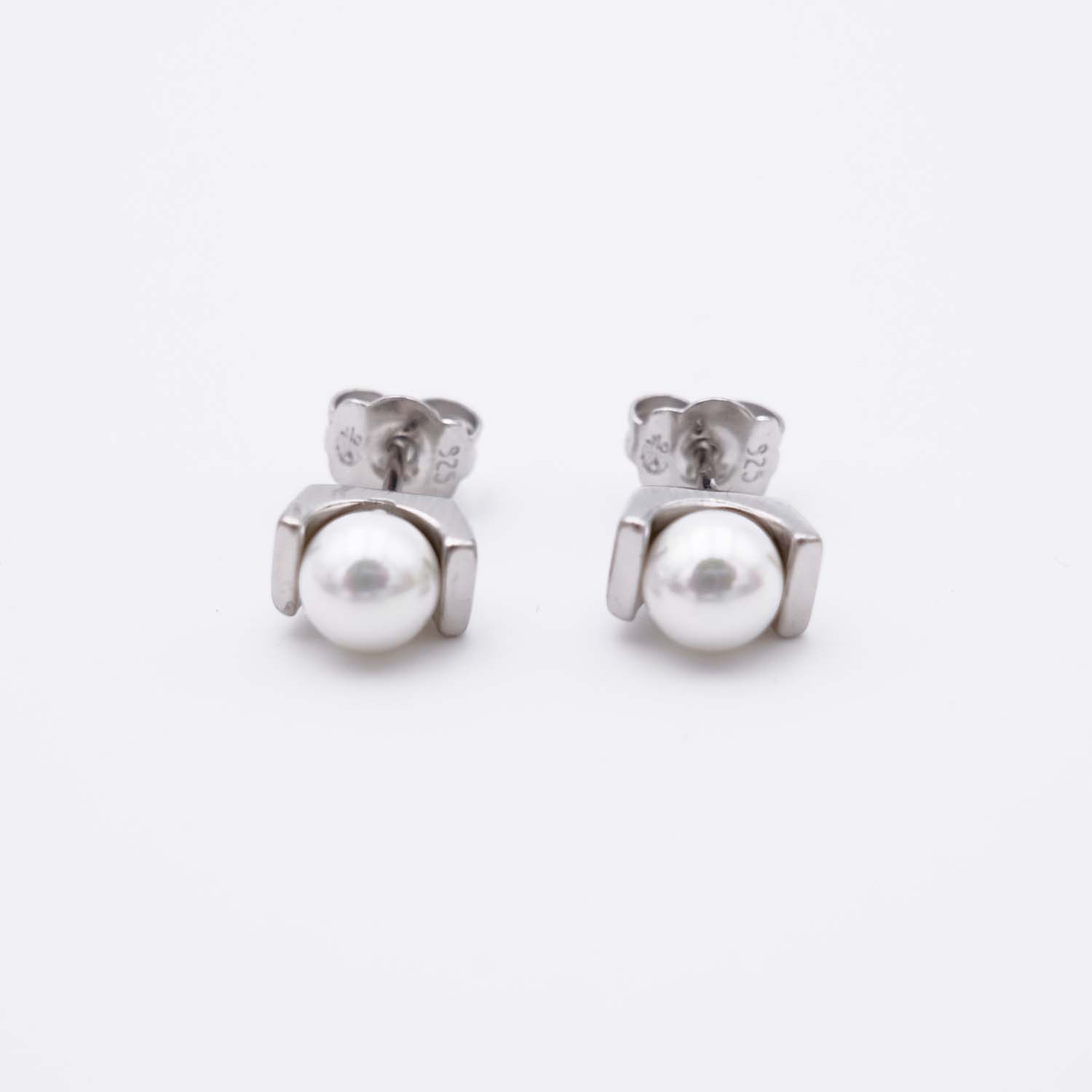 Boucles d'Oreilles en Perles de Majorque - 6 x 10 mm - Image 3