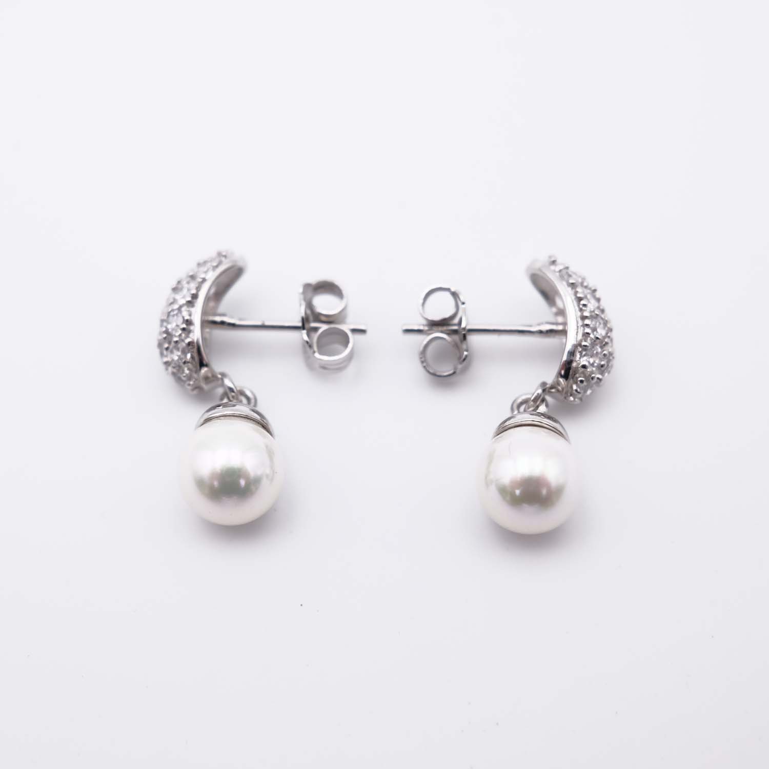 Boucles d'Oreilles en Perles de Majorque - 8 x 21 mm - Image 3