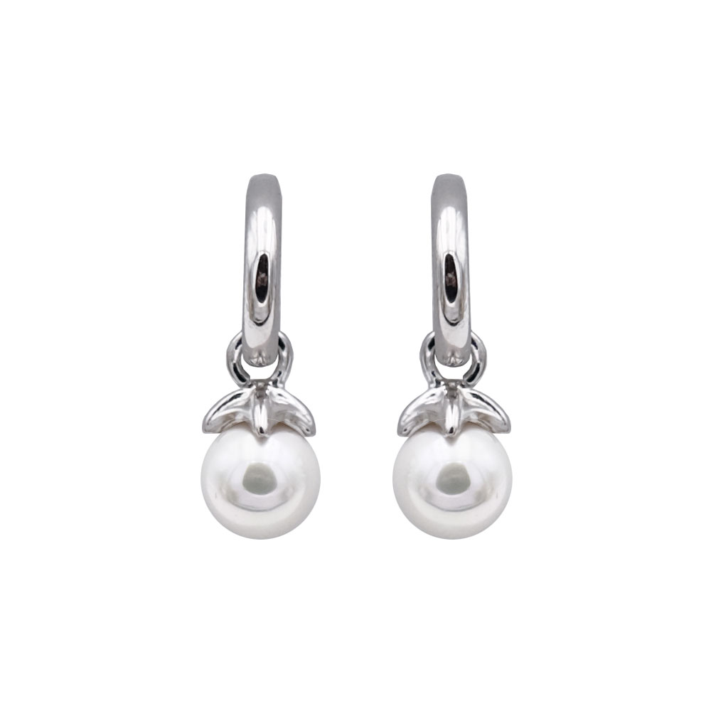 Boucles d'Oreilles en Perles de Majorque - 22 x 8 mm