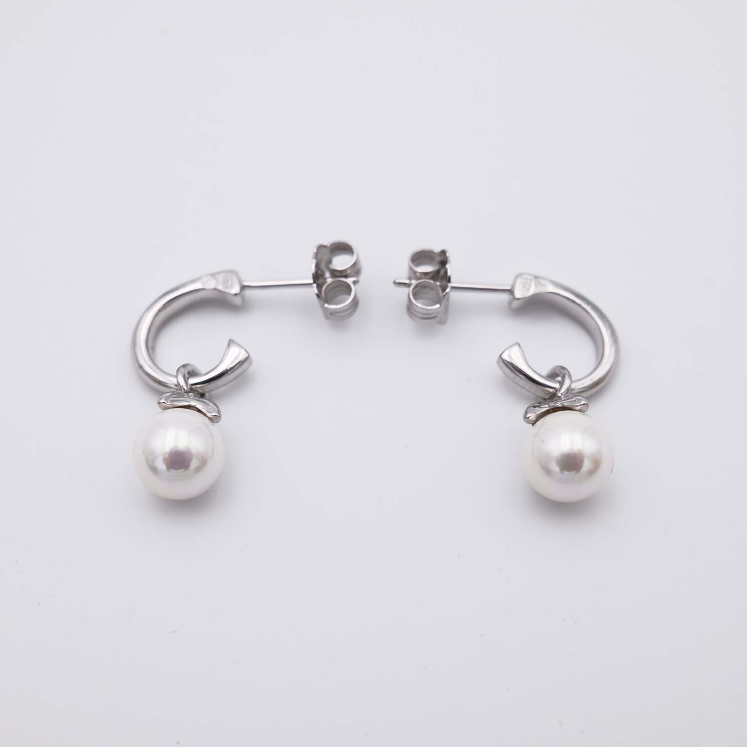 Boucles d'Oreilles en Perles de Majorque - 22 x 8 mm - Image 3