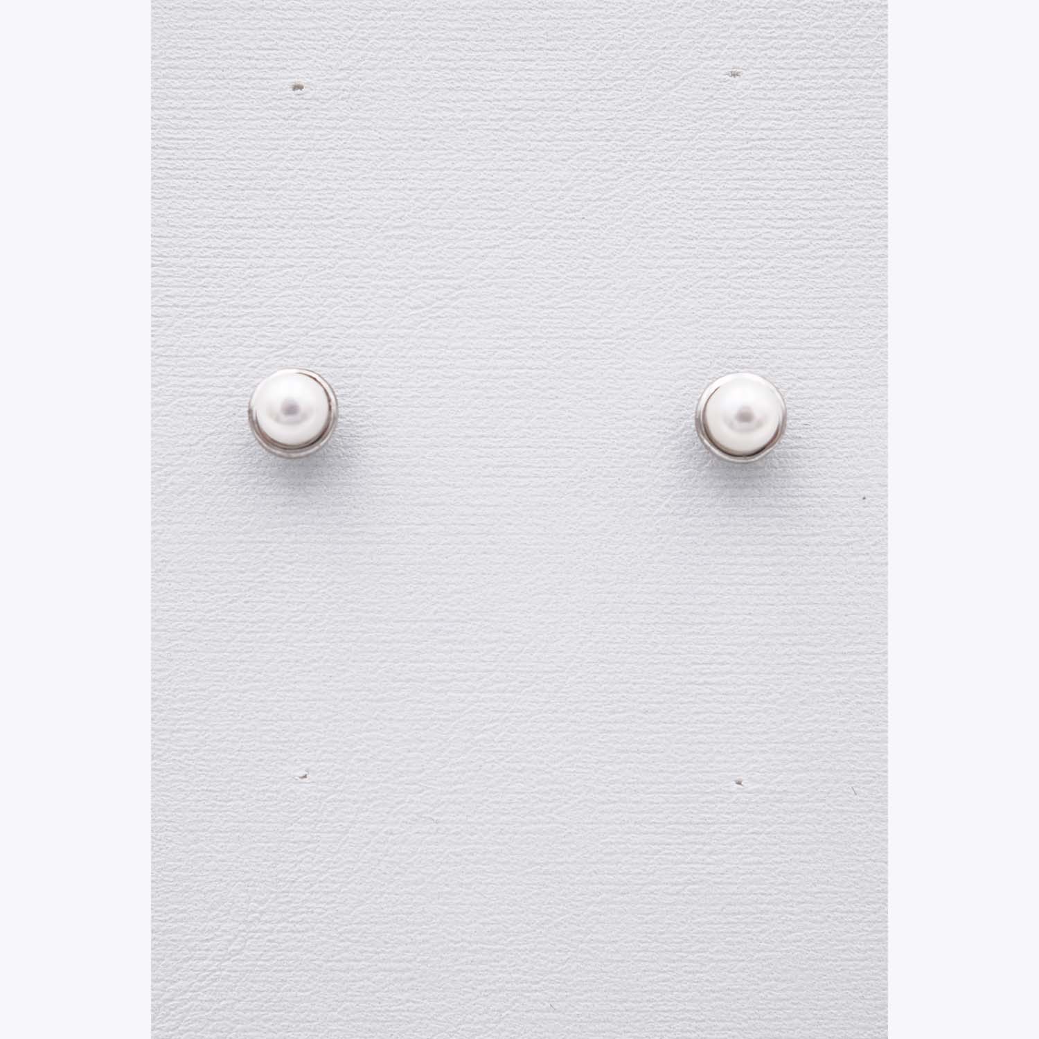 Boucles d'Oreilles en Perles de Majorque - 7 x 7 mm - Image 8