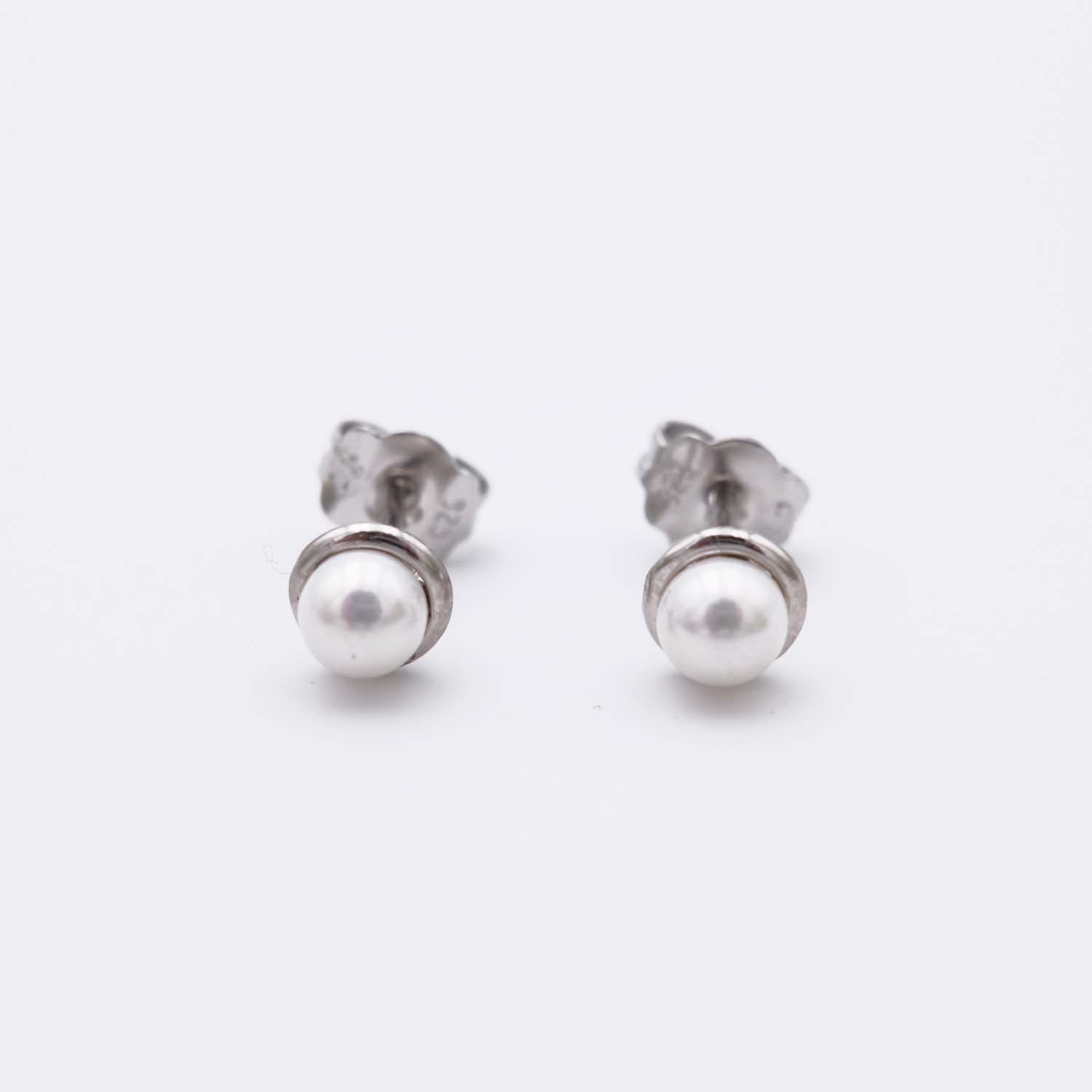Boucles d'Oreilles en Perles de Majorque - 7 x 7 mm - Image 3