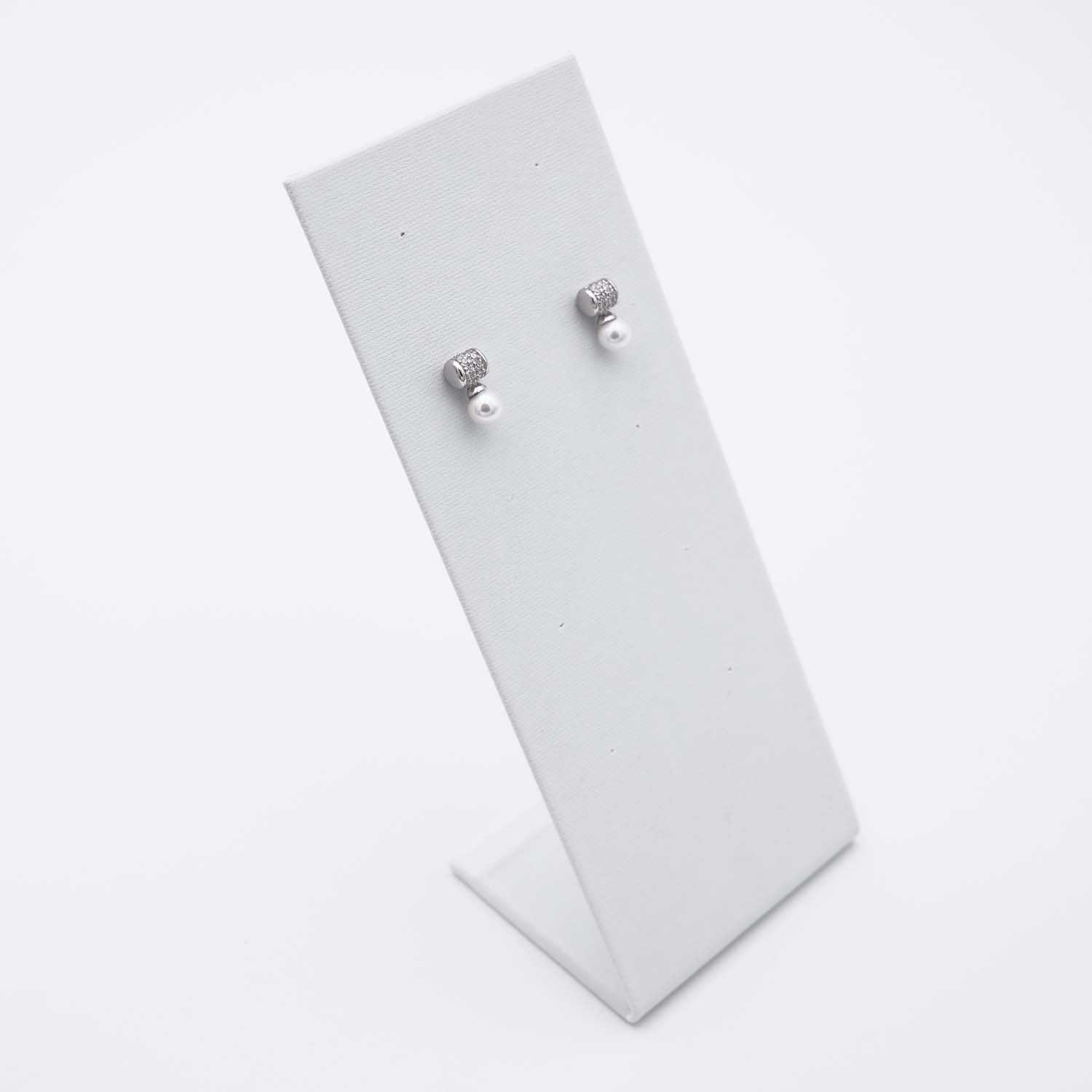 Boucles d'Oreilles en Perles de Majorque - 8 x 18 mm - Image 4