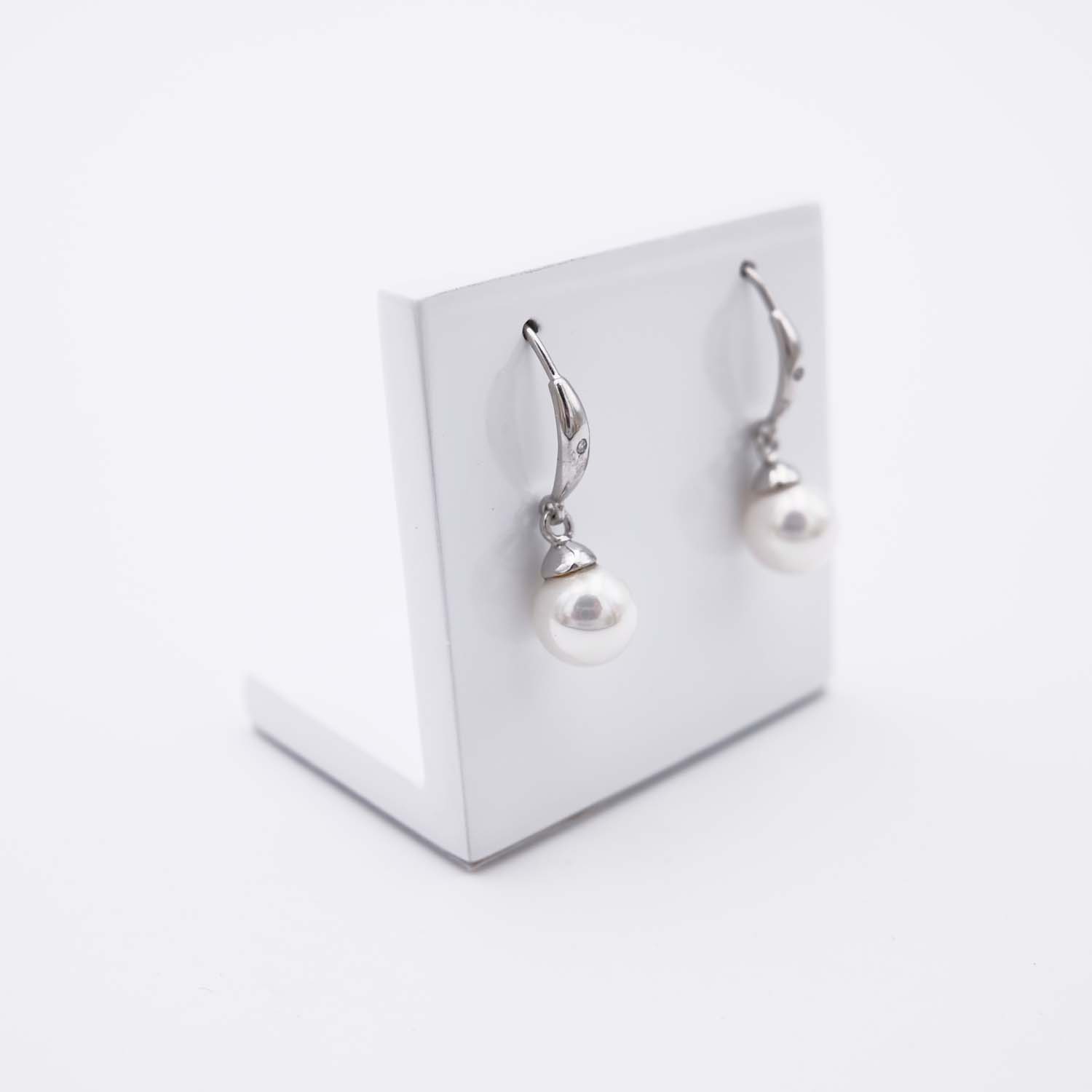 Boucles d'Oreilles en Perles de Majorque - 8 x 23 mm - Image 6