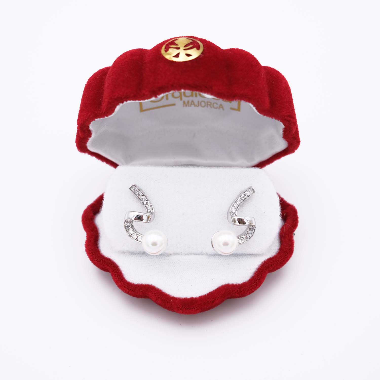 Boucles d'Oreilles en Perles de Majorque - 10 x 25 mm - Image 4