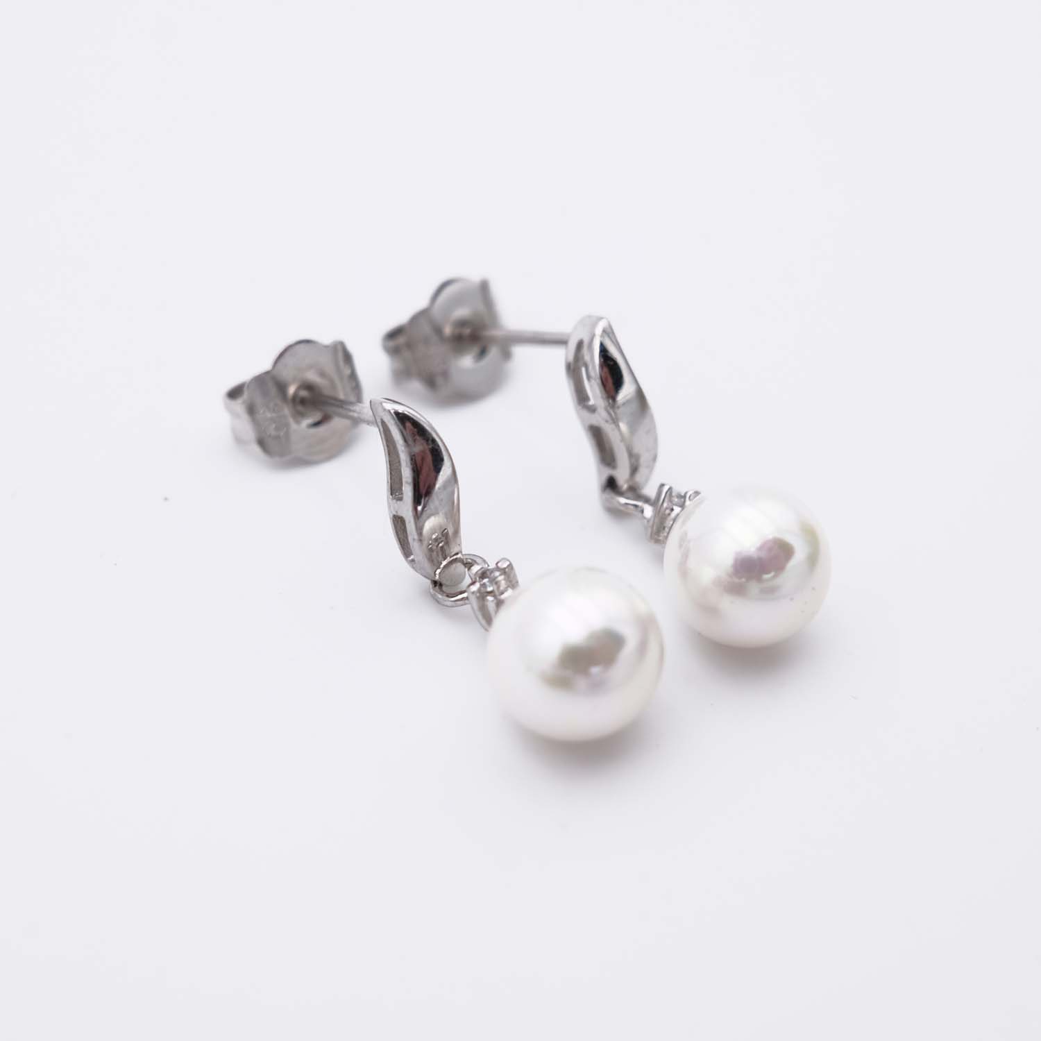 Boucles d'Oreilles en Perles de Majorque - 8 x 22 mm - Image 6