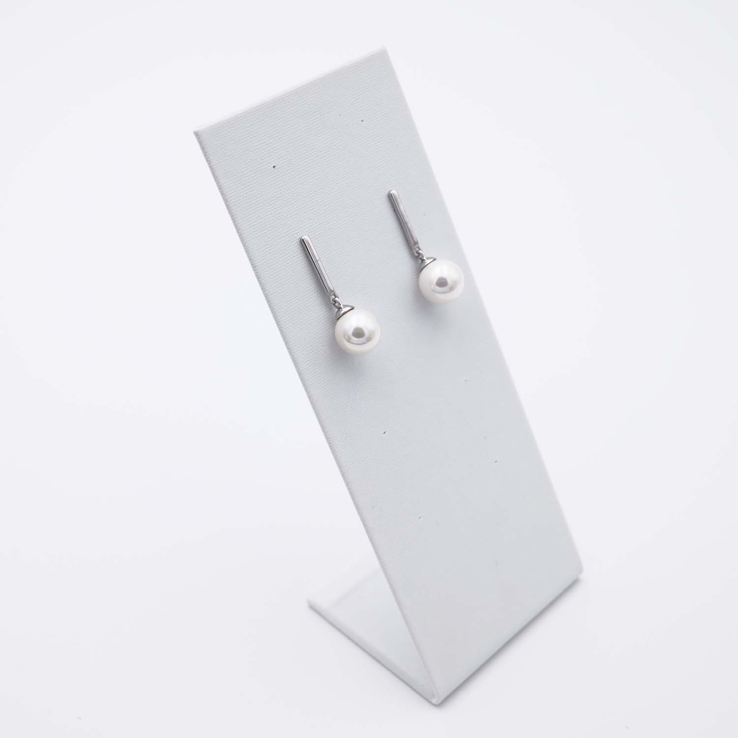Boucles d'Oreilles en Perles de Majorque - 12 x 30 mm - Image 6