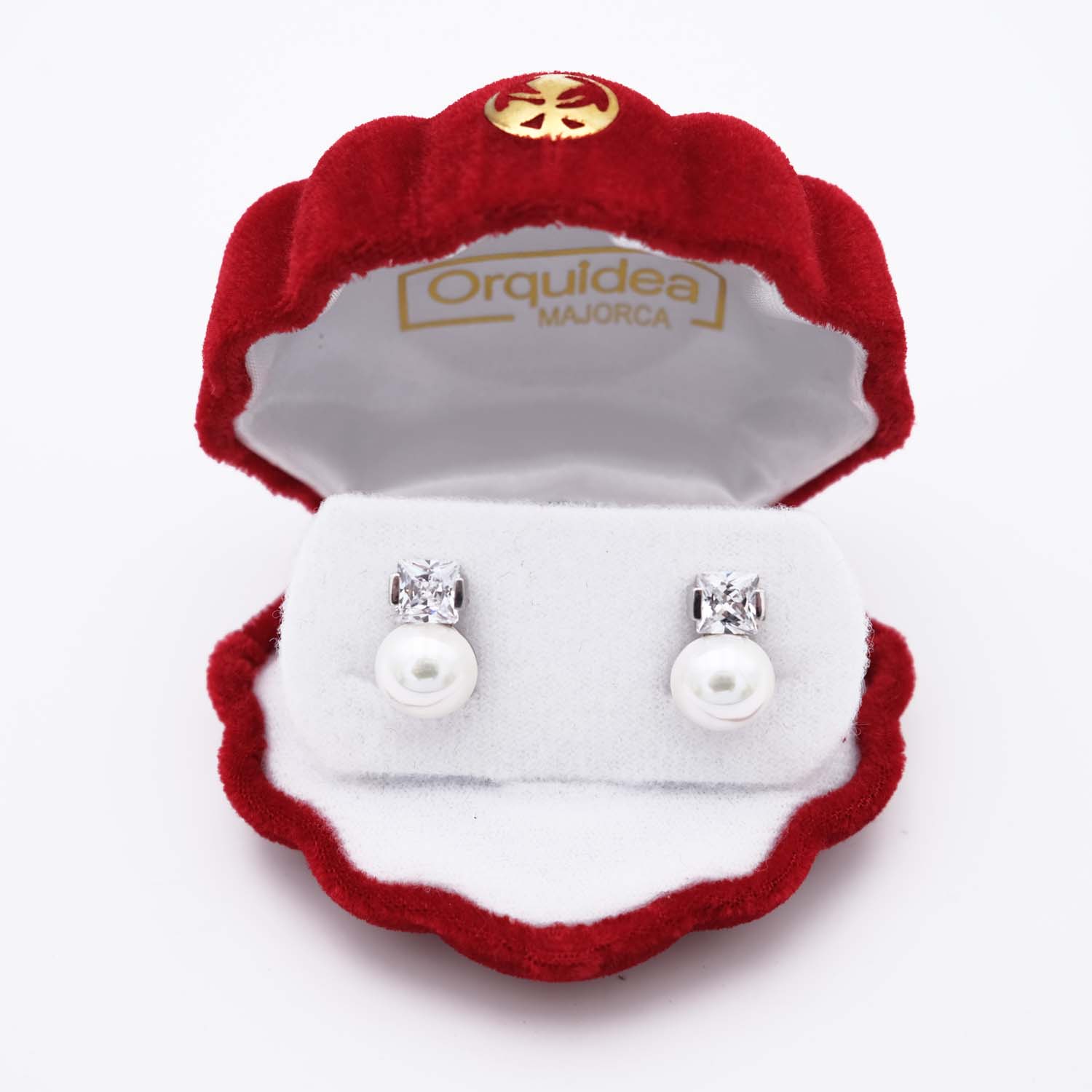 Boucles d'Oreilles en Perles de Majorque - 10 x 16 mm - Image 2