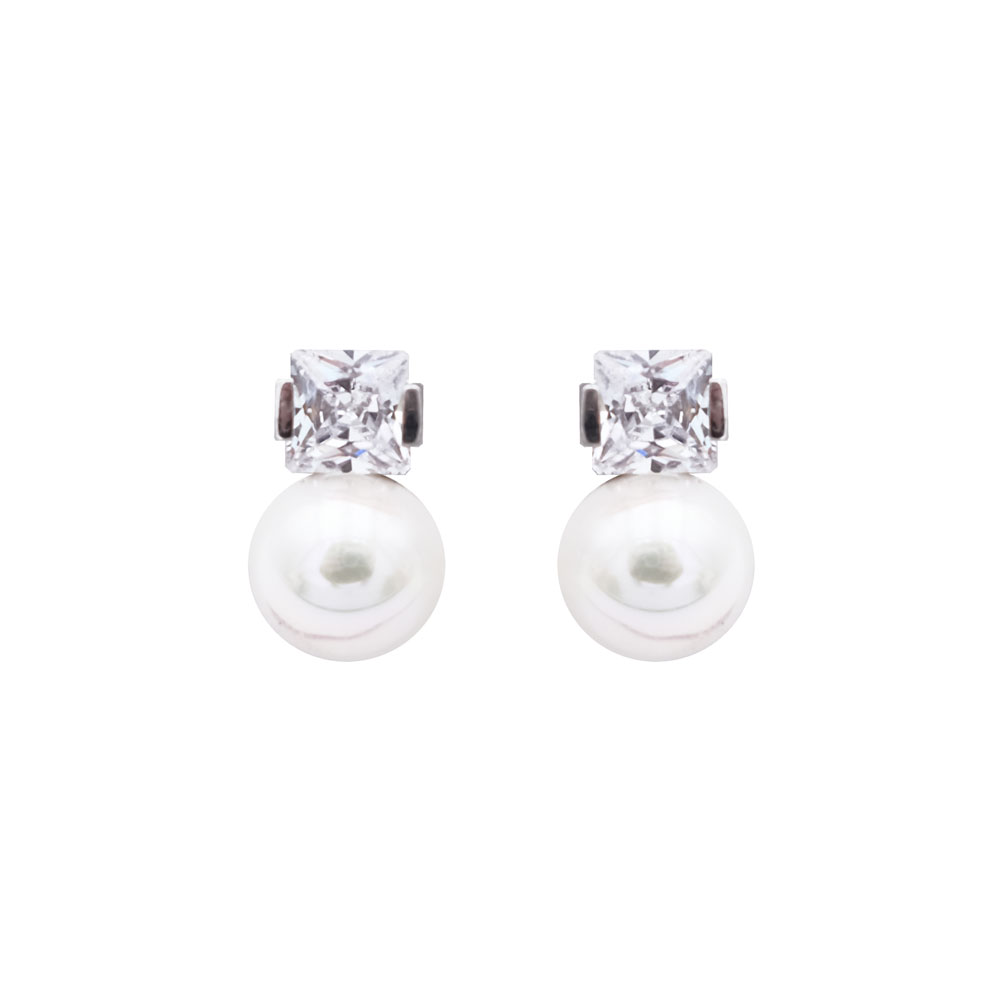 Boucles d'Oreilles en Perles de Majorque - 10 x 16 mm