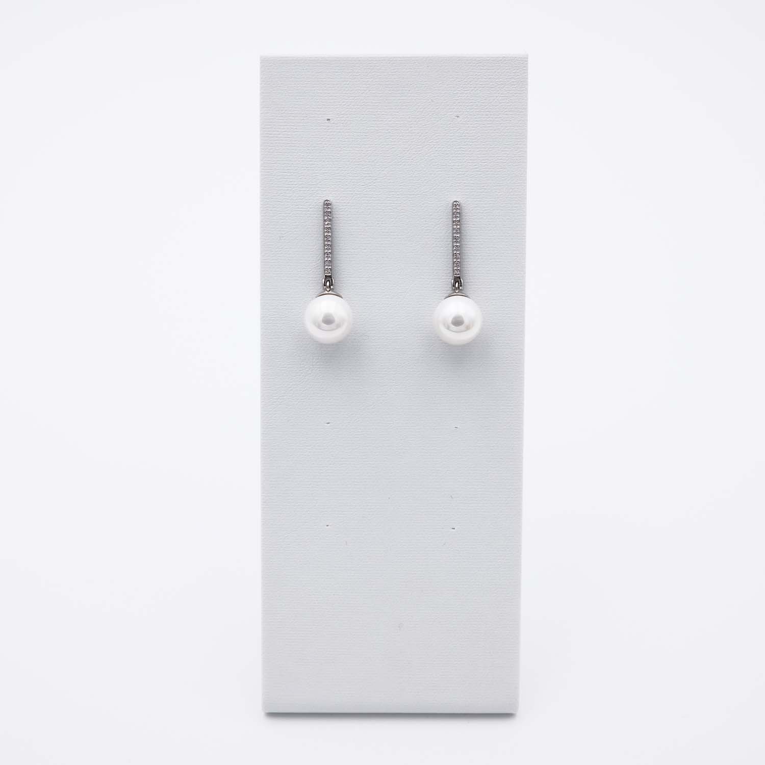 Boucles d'Oreilles en Perles de Majorque - 12 x 34 mm - Image 7