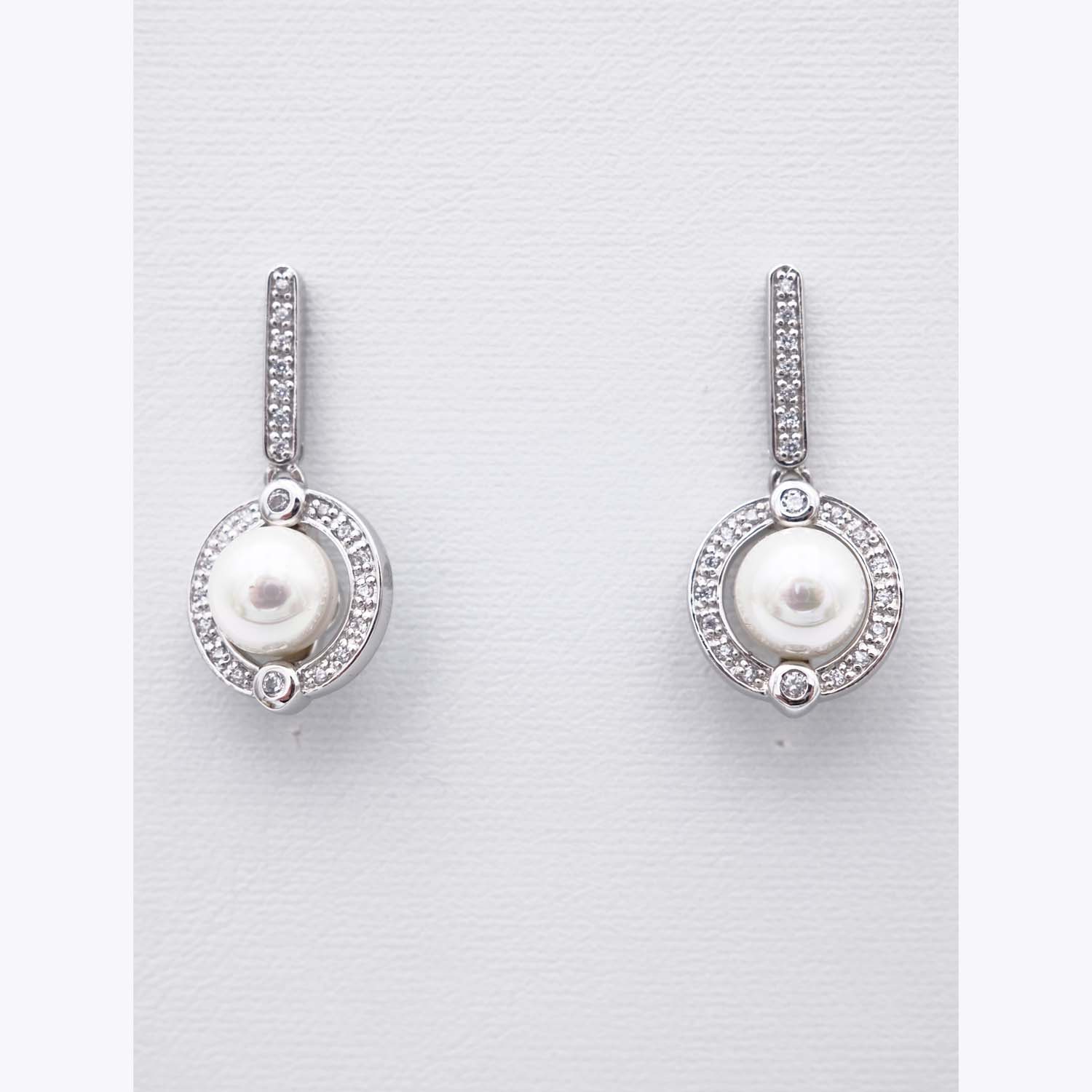 Boucles d'Oreilles en Perles de Majorque - 12 x 24 mm - Image 5