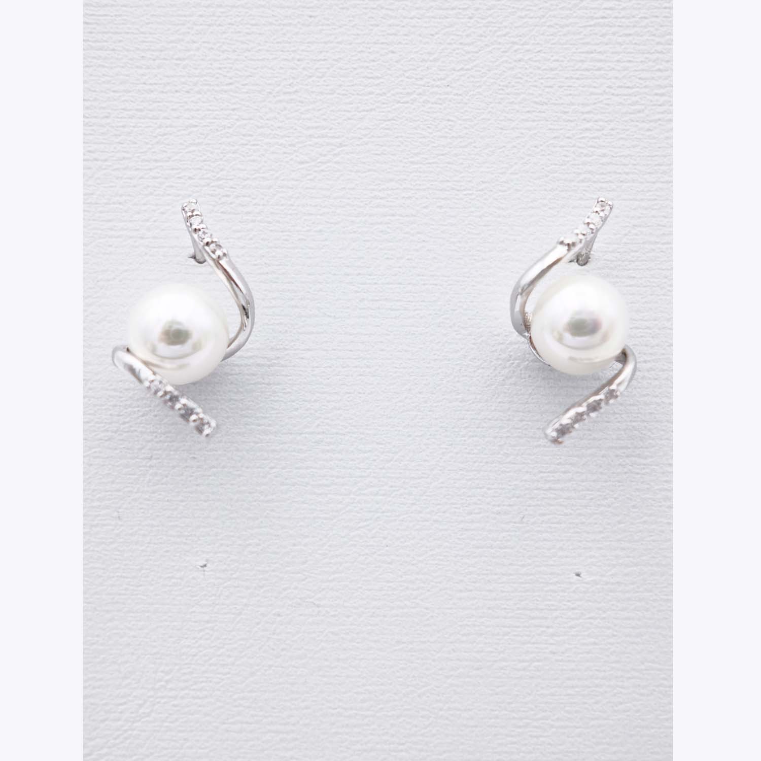 Boucles d'Oreilles en Perles de Majorque - 8 mm - Long. 19 mm - Image 8