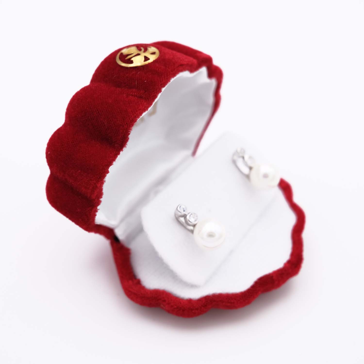 Boucles d'Oreilles en Perles de Majorque - 10 mm - Long. 18 mm - Image 2