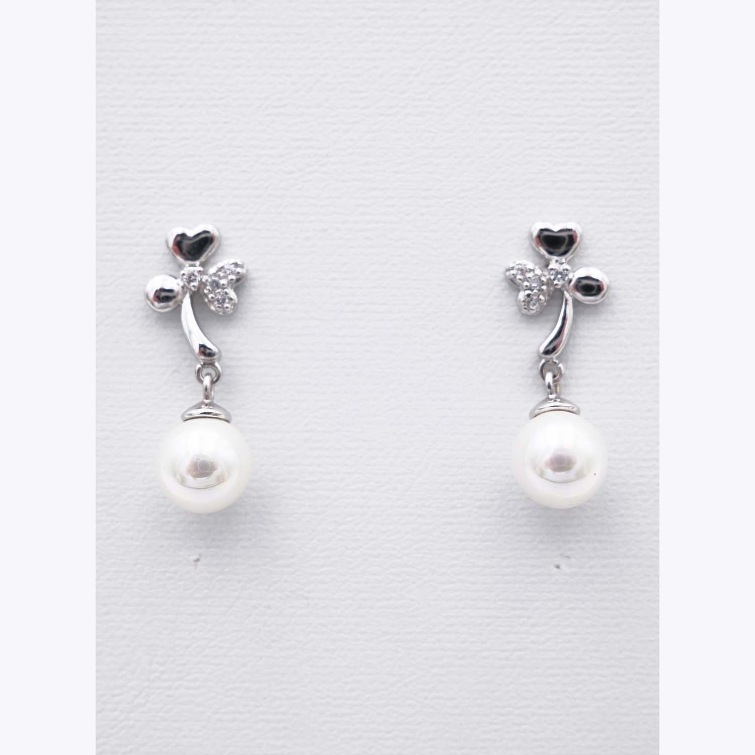 Boucles d'Oreilles en Perles de Majorque - 8 mm - Long. 24 mm - Image 8