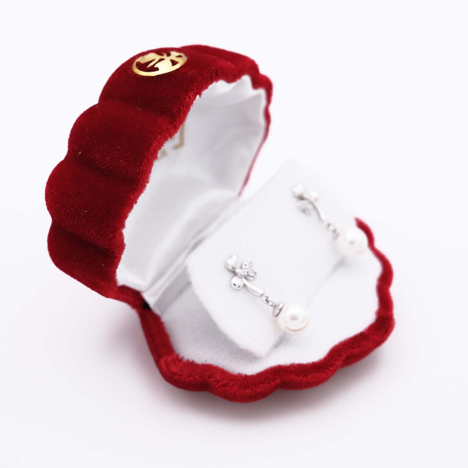 Boucles d'Oreilles en Perles de Majorque - 8 mm - Long. 24 mm - Image 4