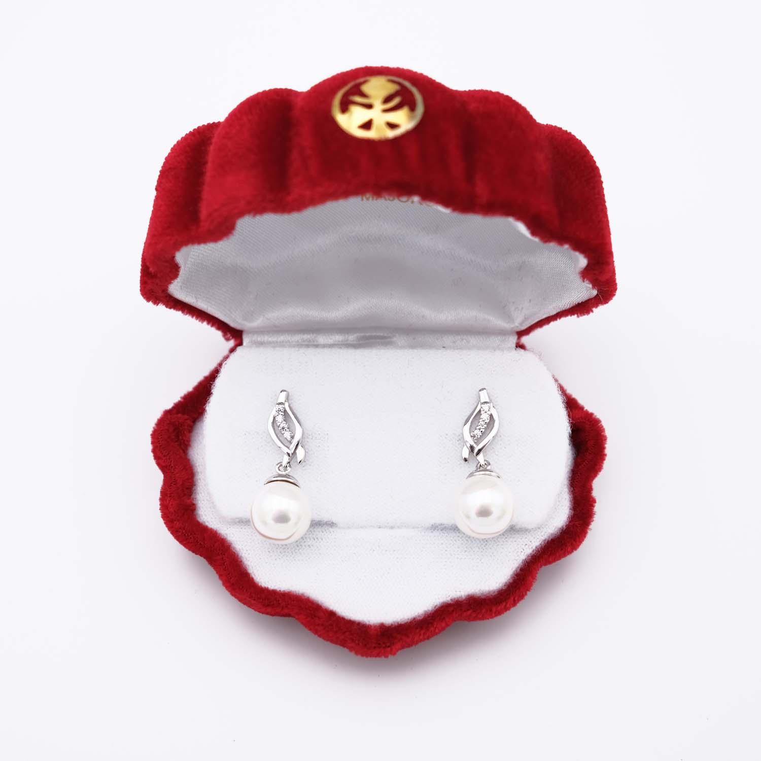 Boucles d'Oreilles en Perles de Majorque - 10 mm - Long. 26 mm - Image 3