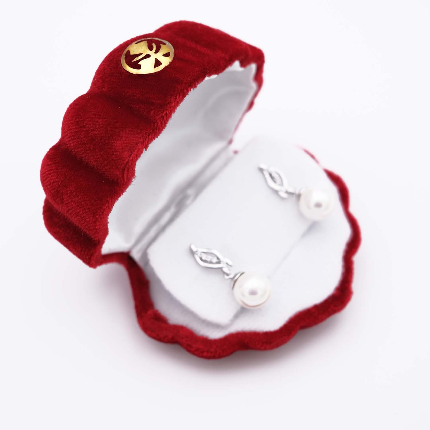 Boucles d'Oreilles en Perles de Majorque - 10 mm - Long. 26 mm - Image 2