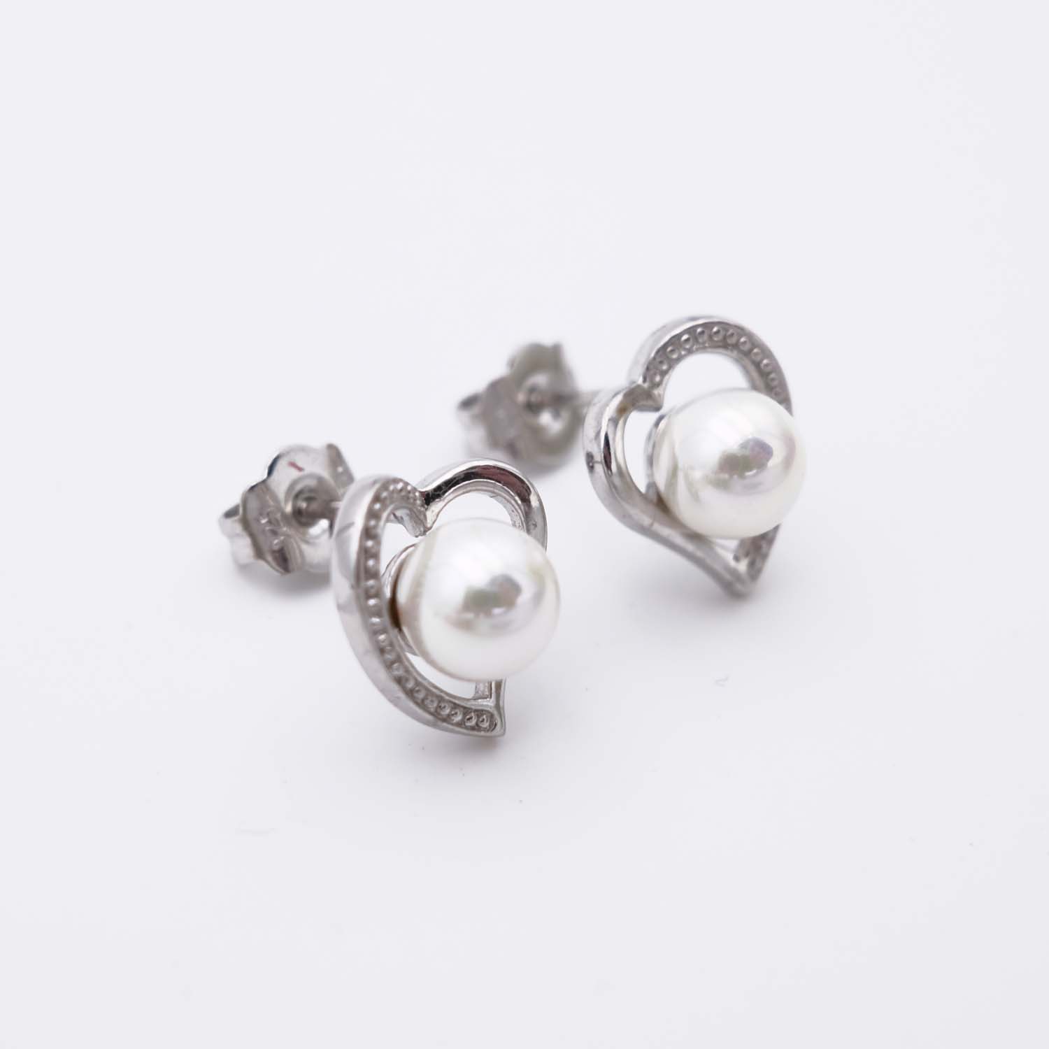 Boucles d'Oreilles en Perles de Majorque - 7 mm - Long. 13 mm - Image 6