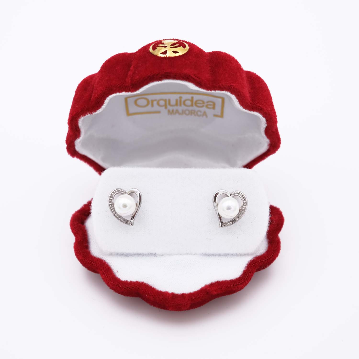 Boucles d'Oreilles en Perles de Majorque - 7 mm - Long. 13 mm - Image 5