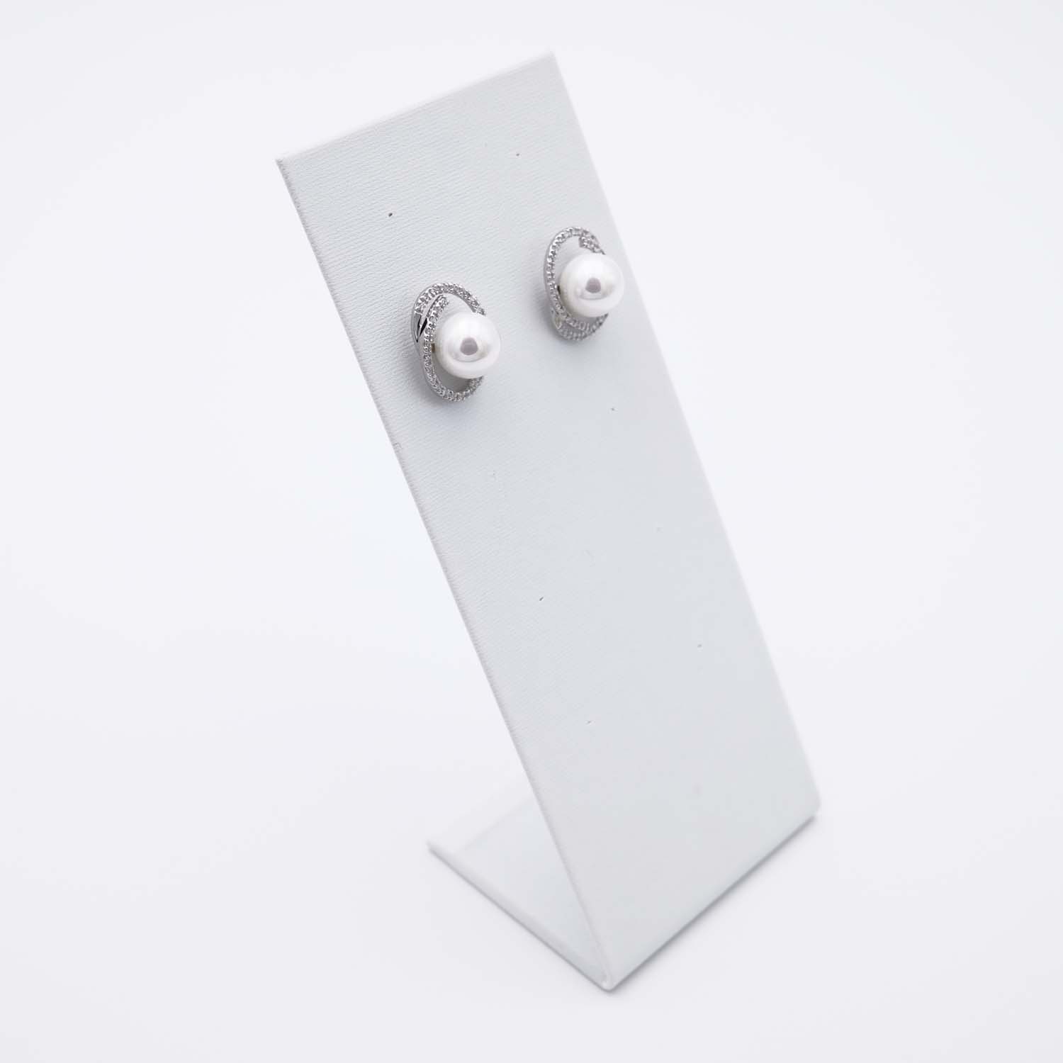 Boucles d'Oreilles en Perles de Majorque - 20 x 15 mm - Image 6