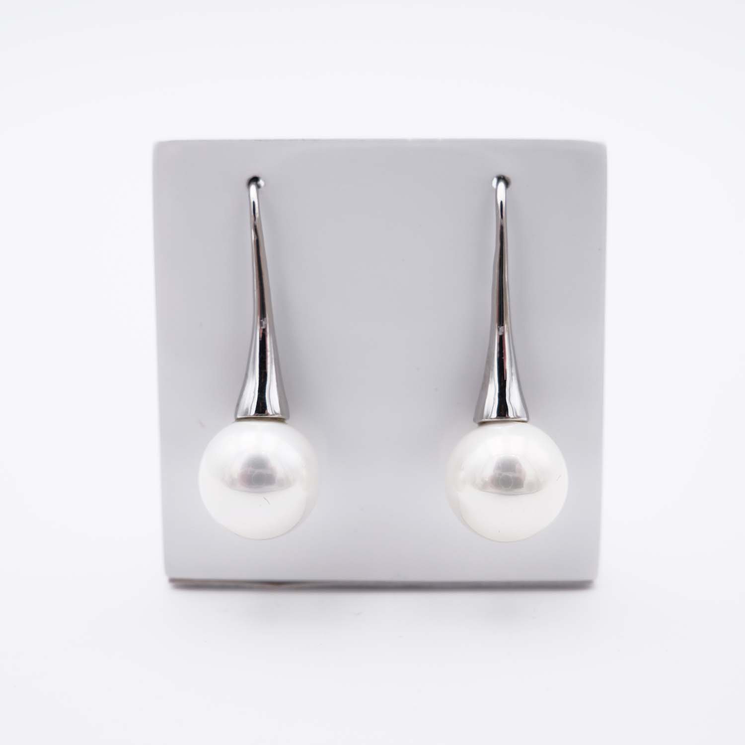 Boucles d'Oreilles en Perles de Majorque - 12 x 35 mm - Image 5