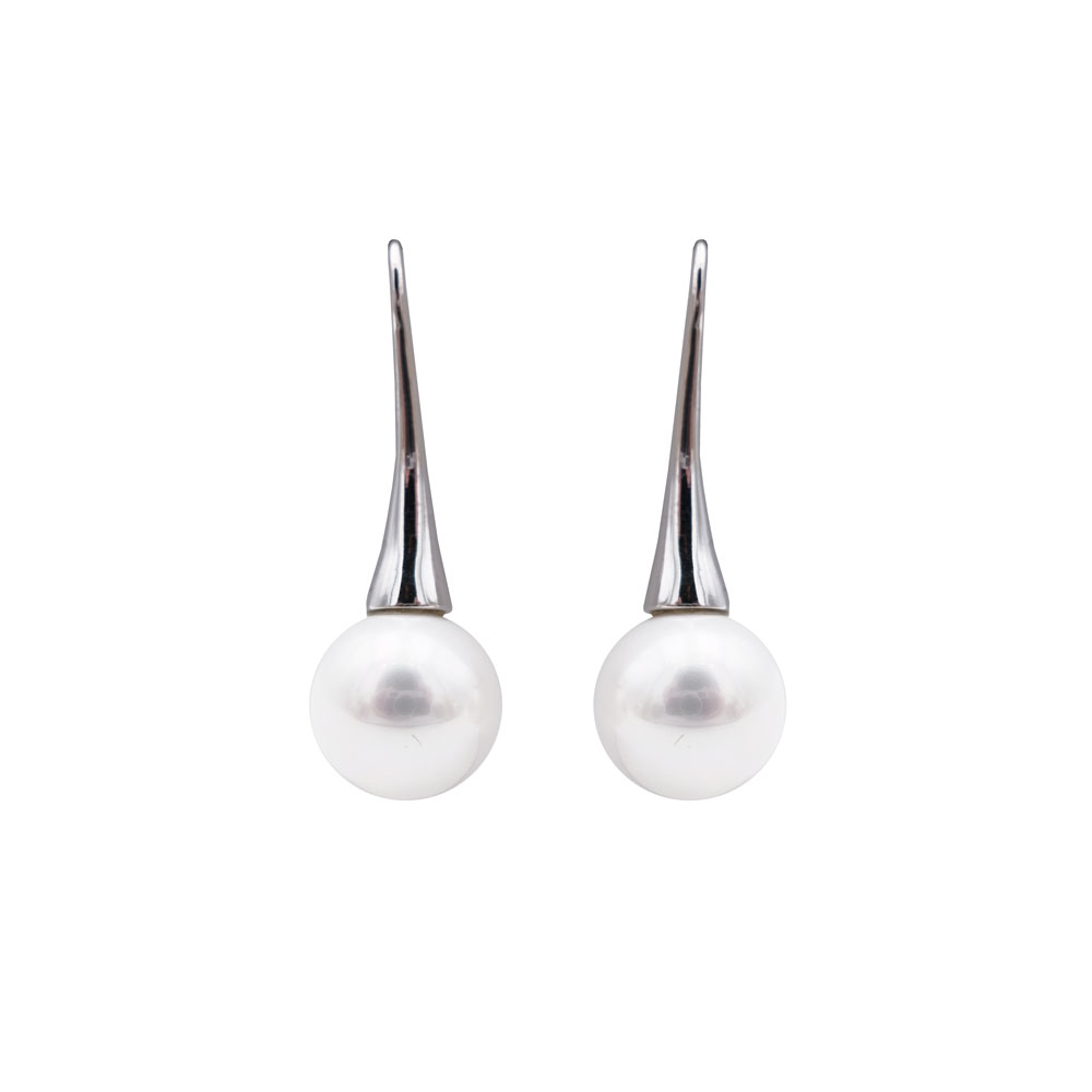 Boucles d'Oreilles en Perles de Majorque - 12 x 35 mm