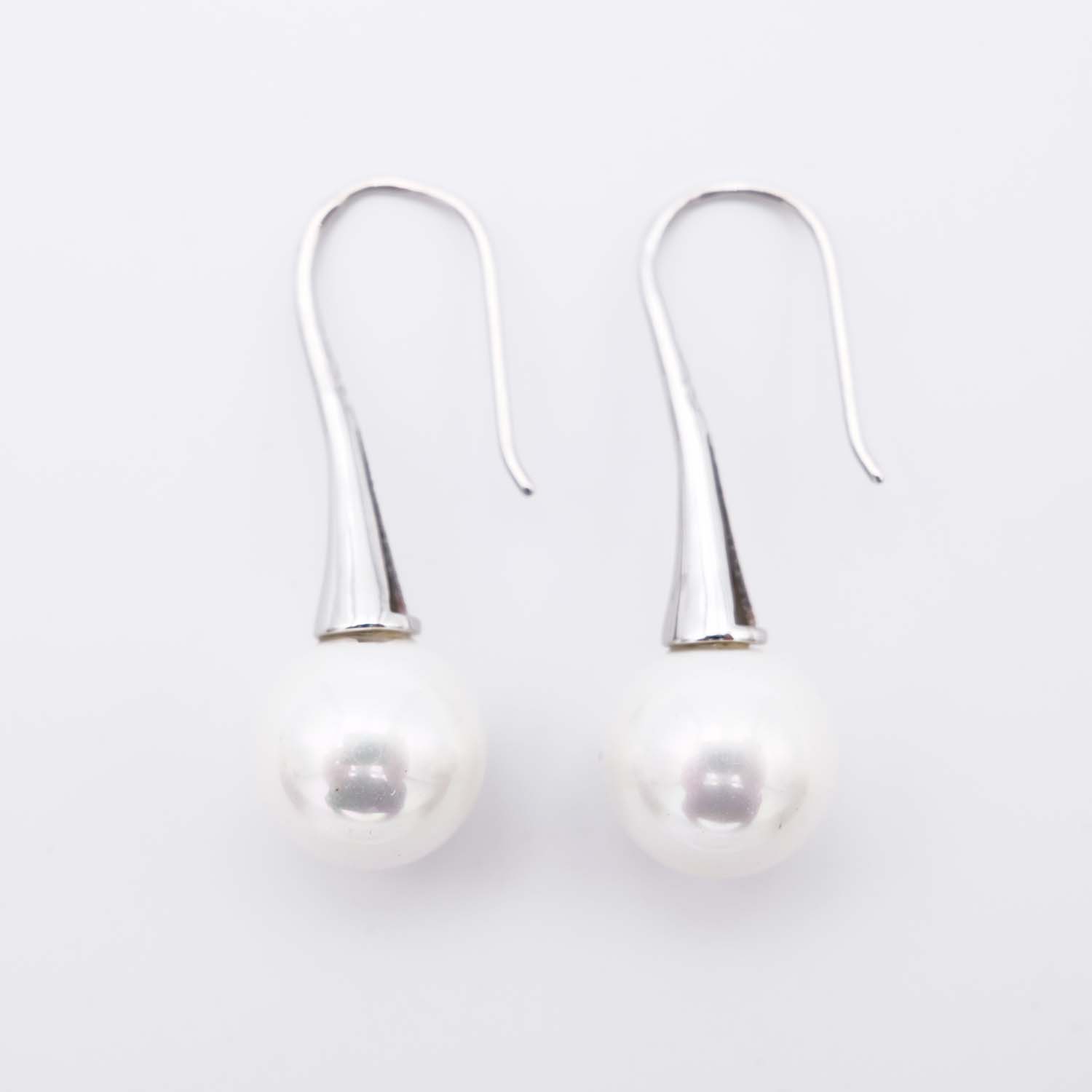Boucles d'Oreilles en Perles de Majorque - 12 x 35 mm - Image 3