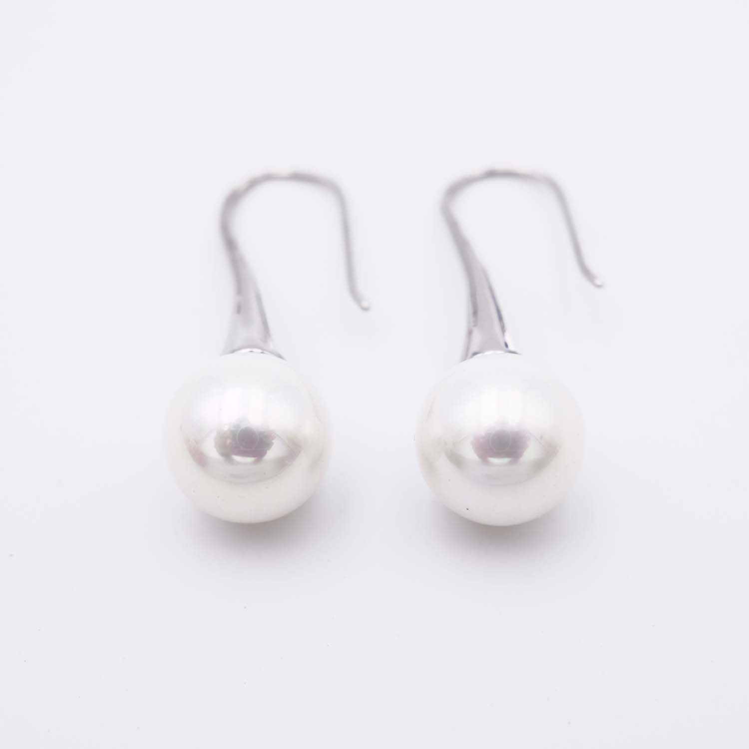 Boucles d'Oreilles en Perles de Majorque - 12 x 35 mm - Image 2