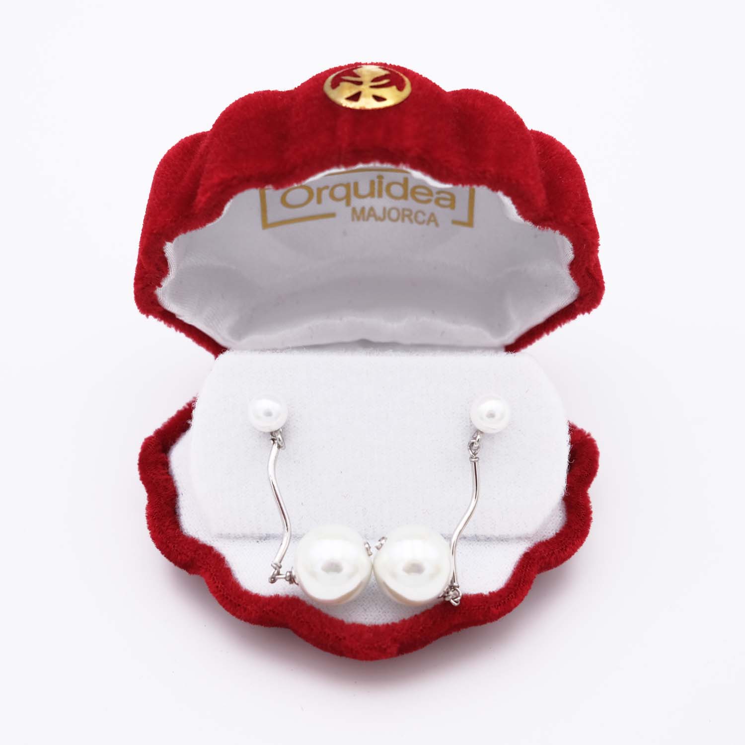 Boucles d'Oreilles en Perles de Majorque - 12 x 40 mm - Image 7