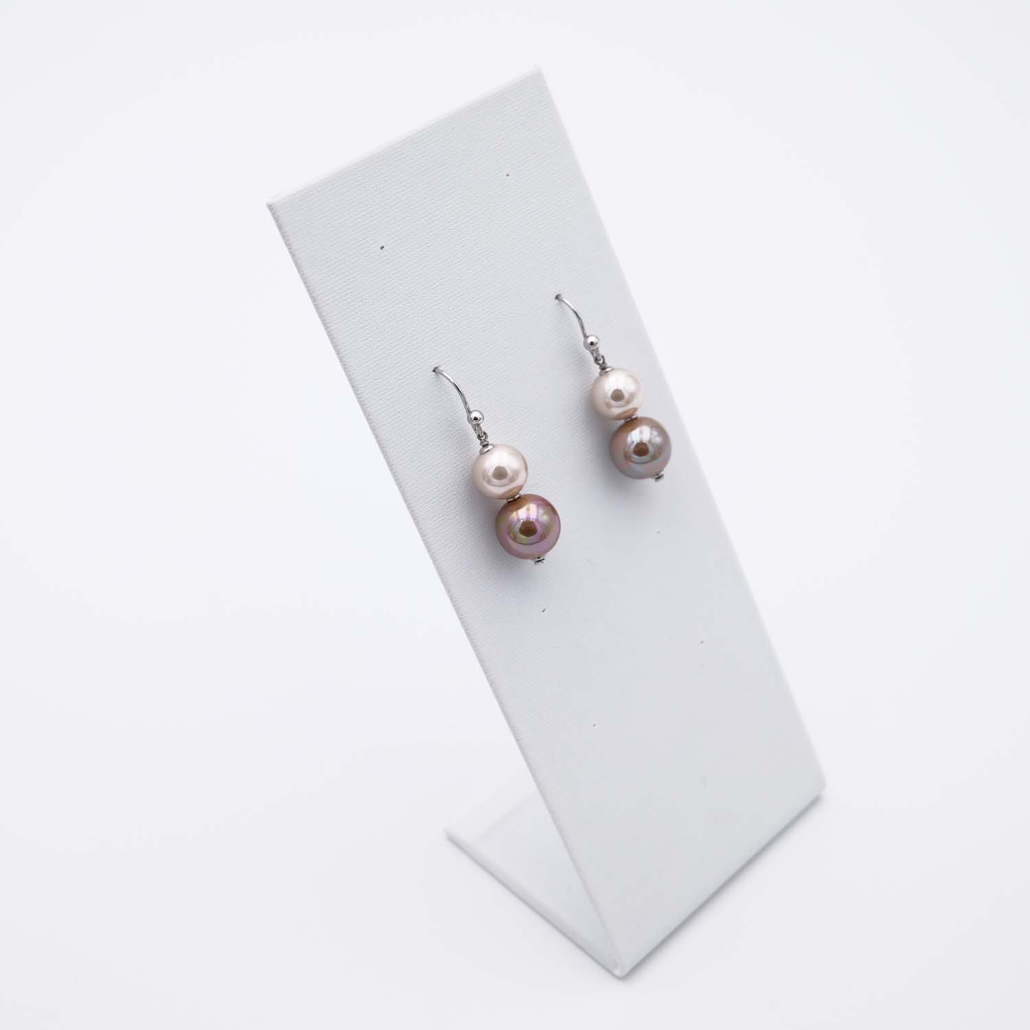 Boucles d'Oreilles en Perles de Majorque - 12 x 38 mm - Image 6