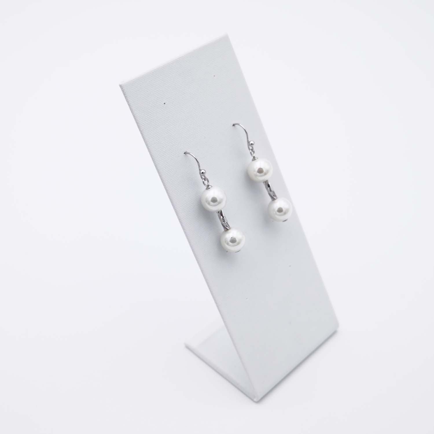 Boucles d'Oreilles en Perles de Majorque - 12 x 48 mm - Image 6