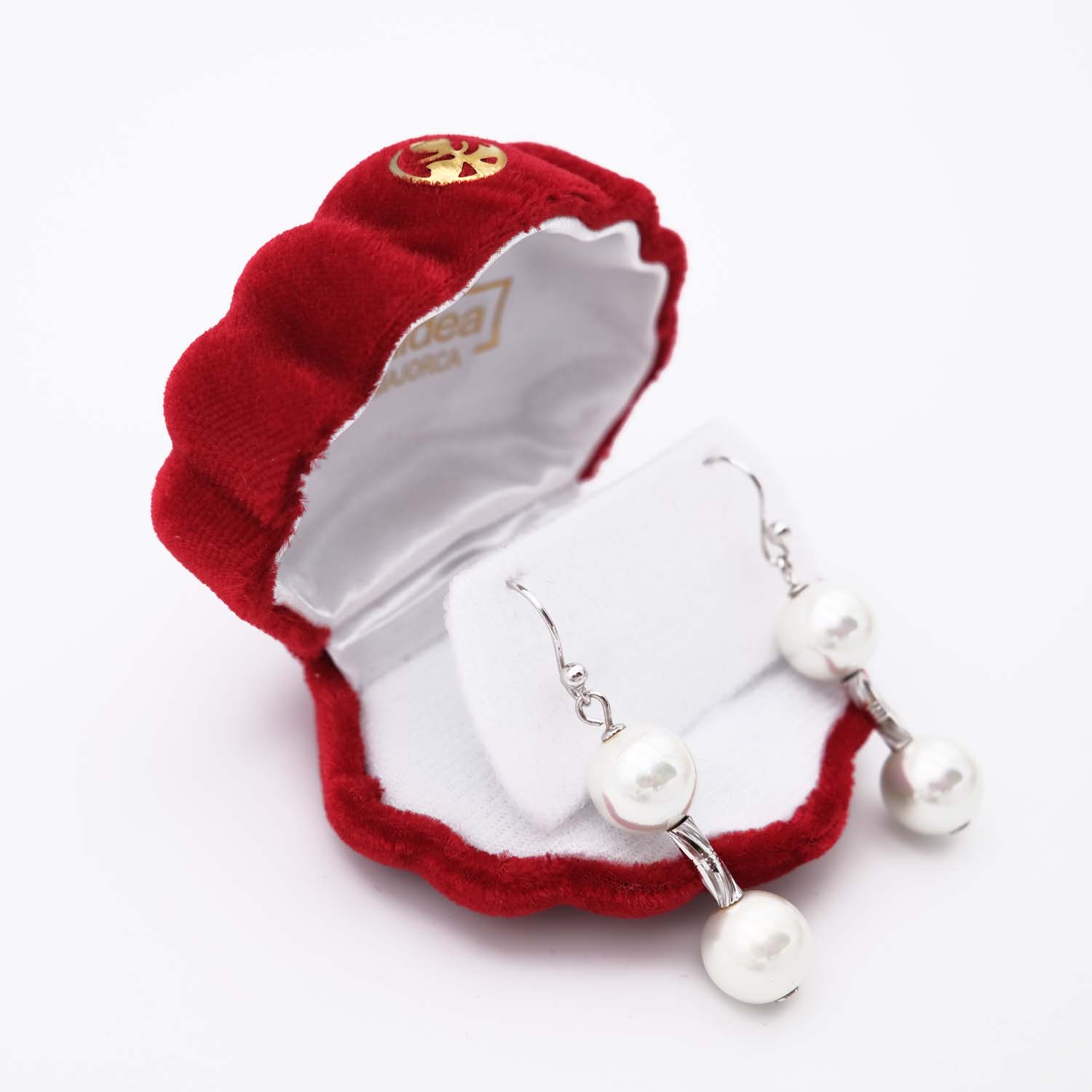 Boucles d'Oreilles en Perles de Majorque - 12 x 48 mm - Image 5